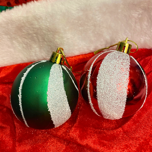 Festive Chrsitmas New York Balls Tree Hanging - 2PC