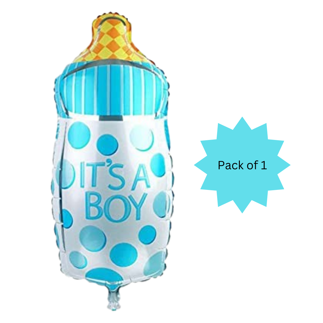 It's a Boy Milk Bottle Blue Balloon 18"