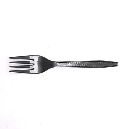 Black Disposable Forks for Birthday Parties / Picnic / Travel - 20PC