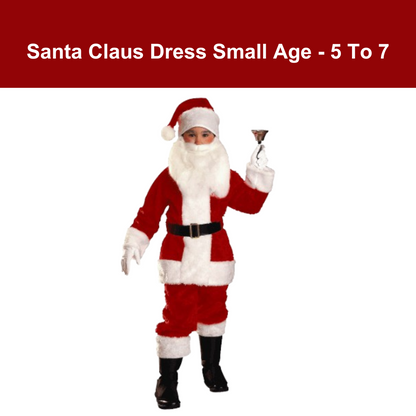 Santa Costume - Size 4 (Age 5-7)