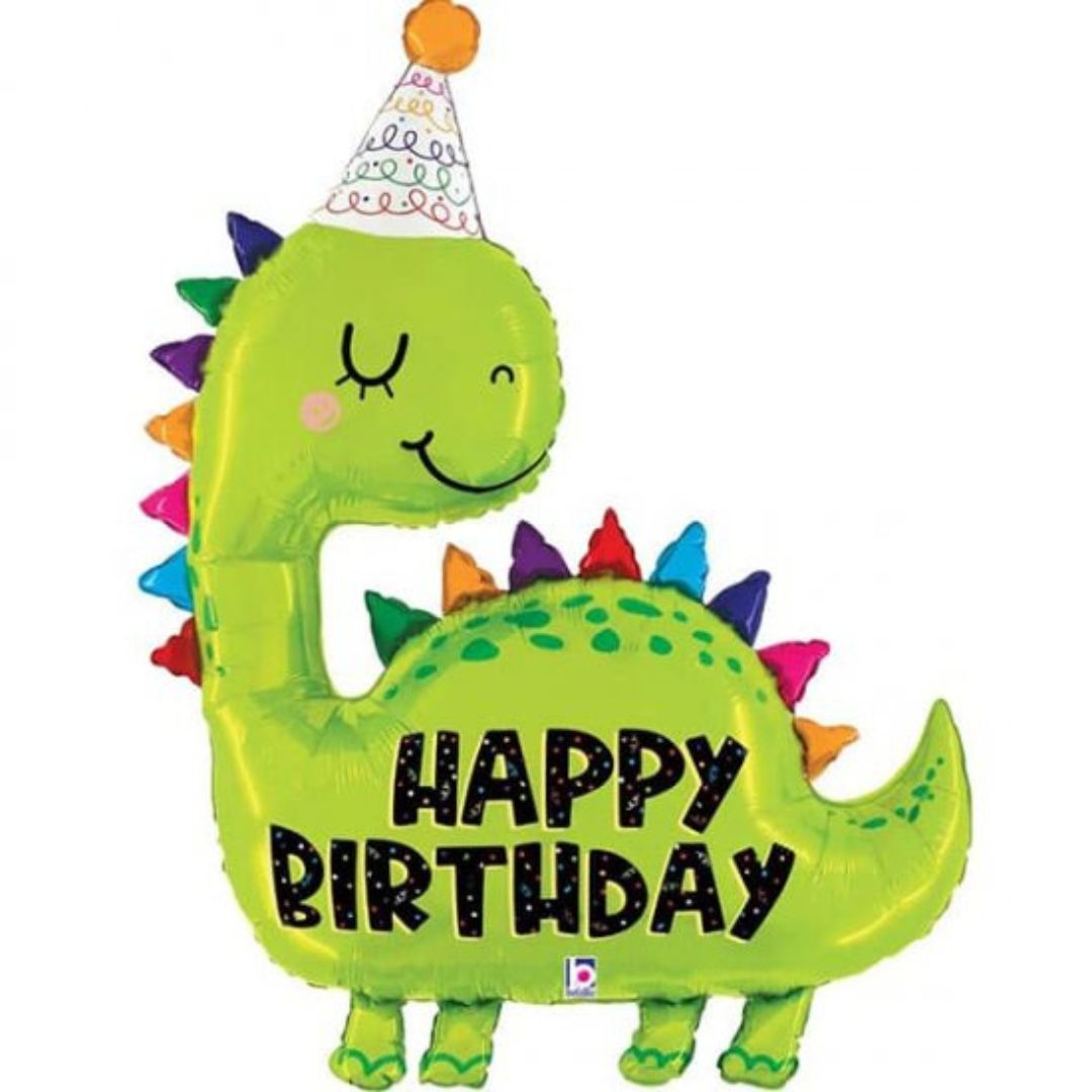 Happy Birthday Dinosaur Balloon Set - 7PC