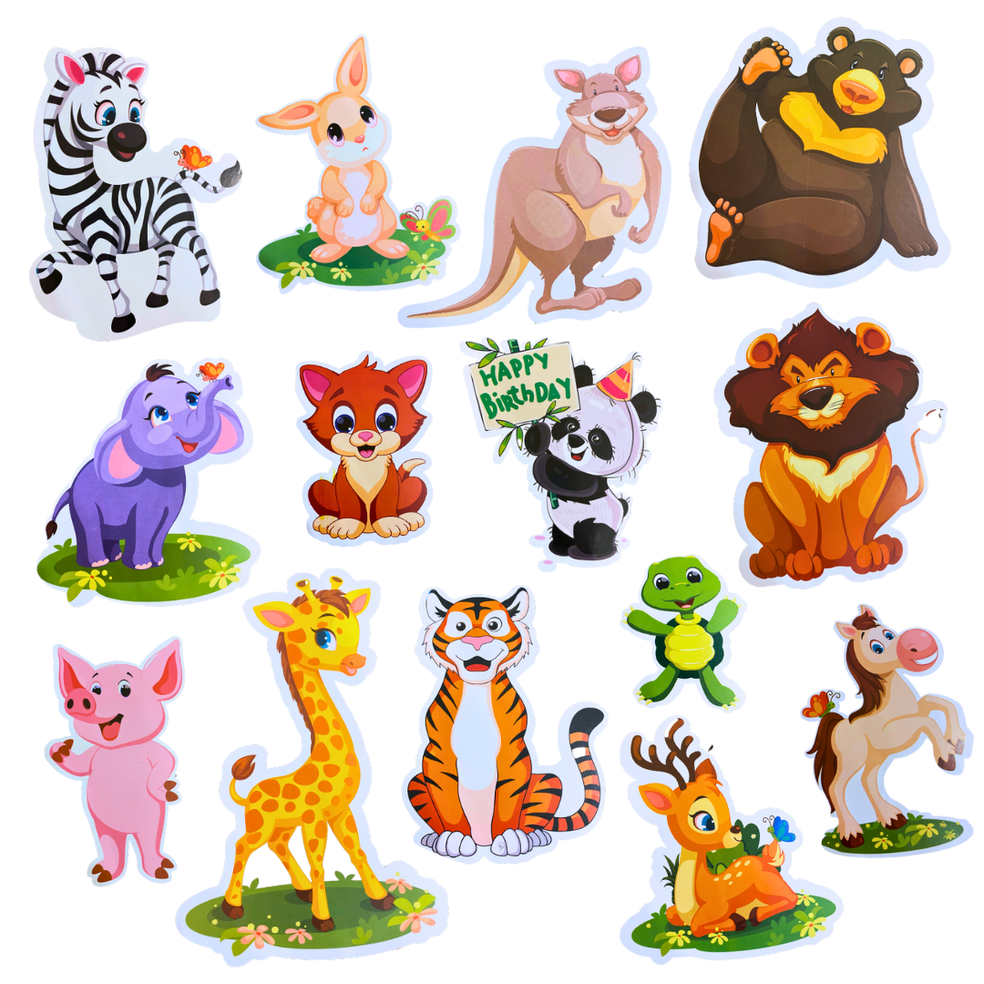 Wanna Party Jungle Theme Party Decoration Combo Set-18 PCS