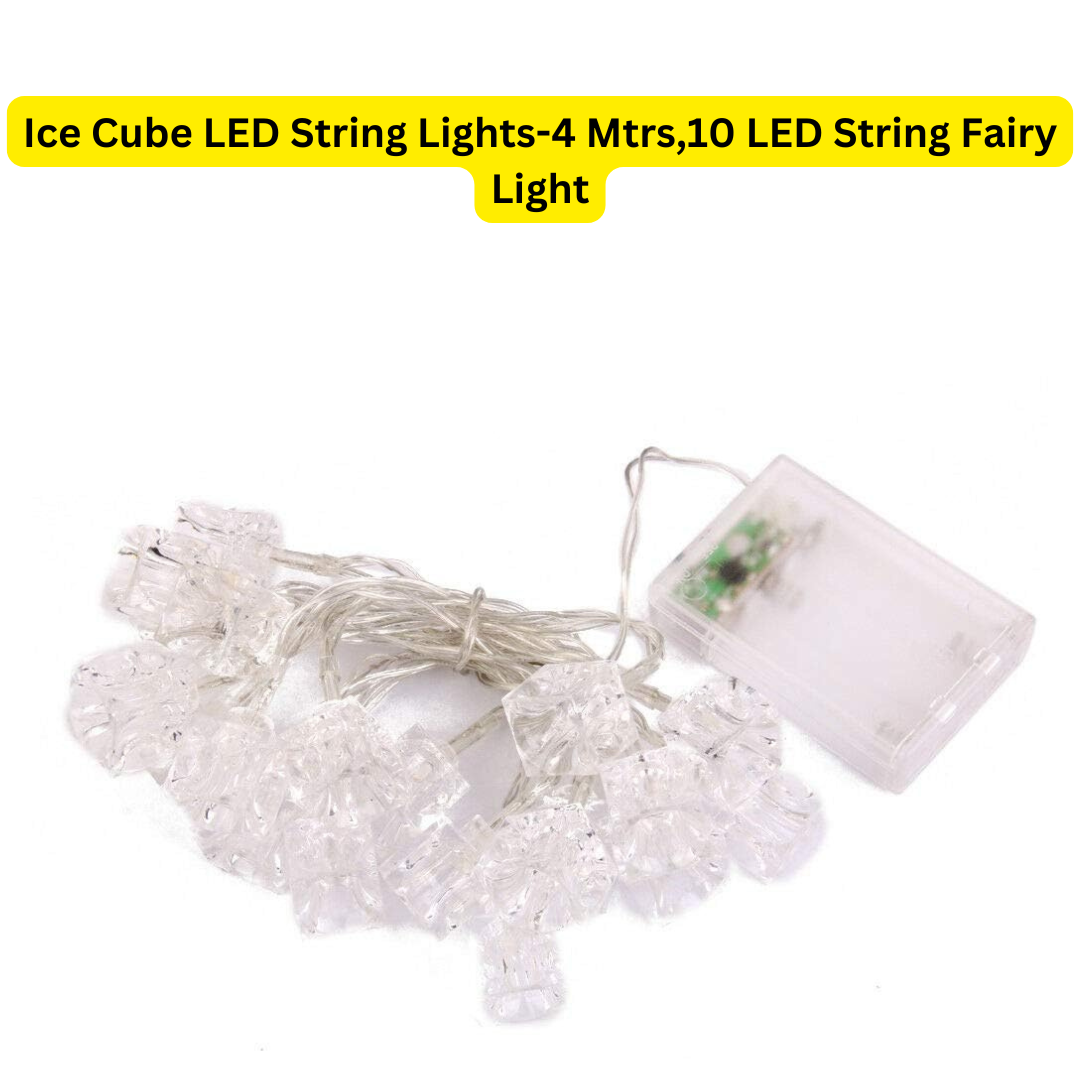 Ice Cube LED String Lights-4 Mtrs,10 LED String Fairy Light