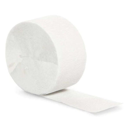 Crepe Streamers White - 4PC