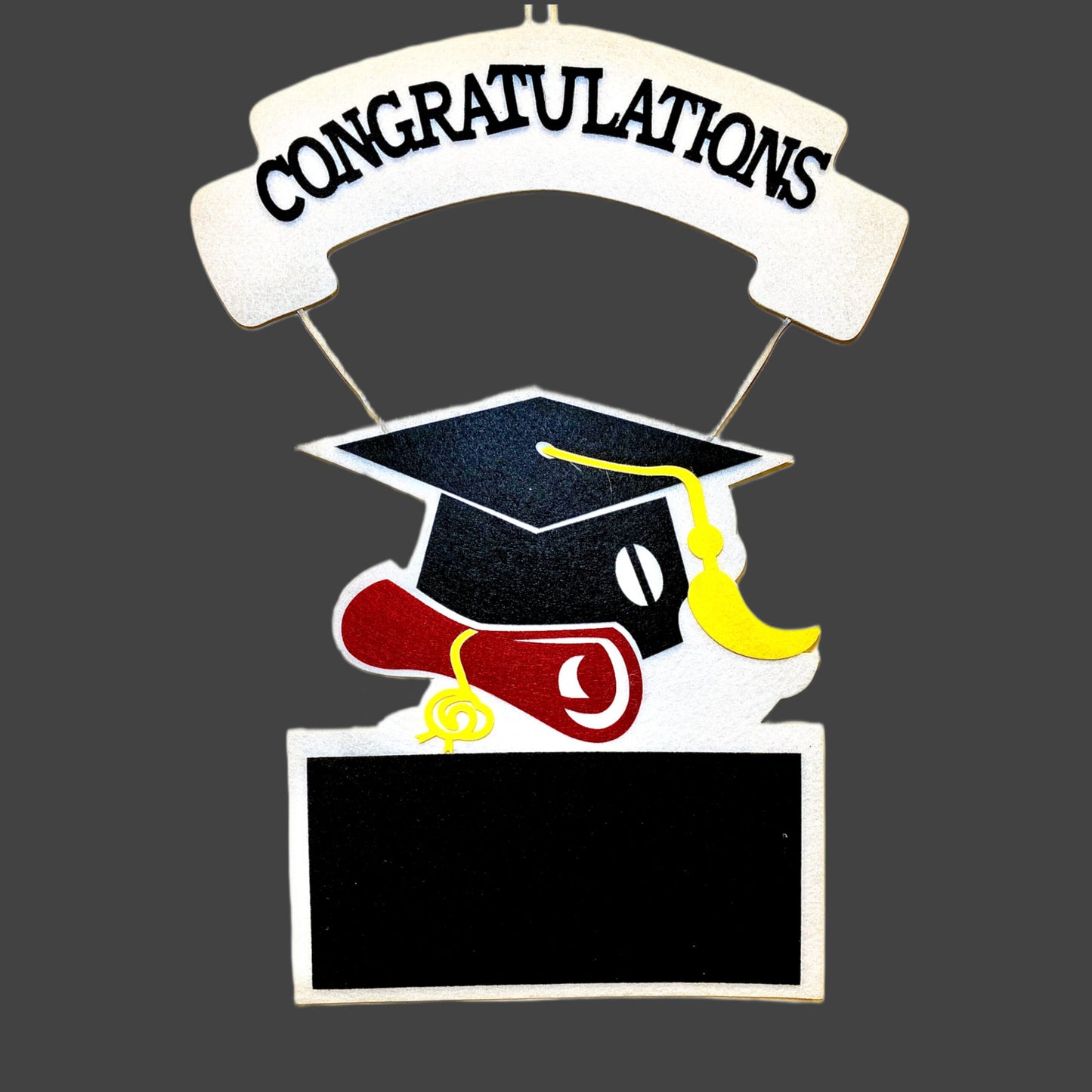 Congrats Grad Hanging Door Sign