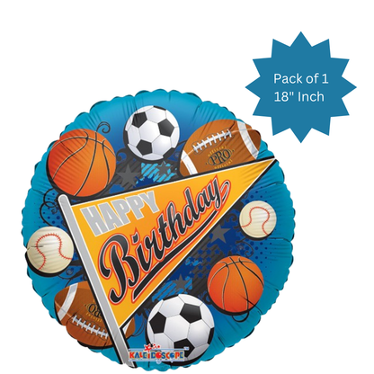 Sports Theme Birthday Balloon 18"