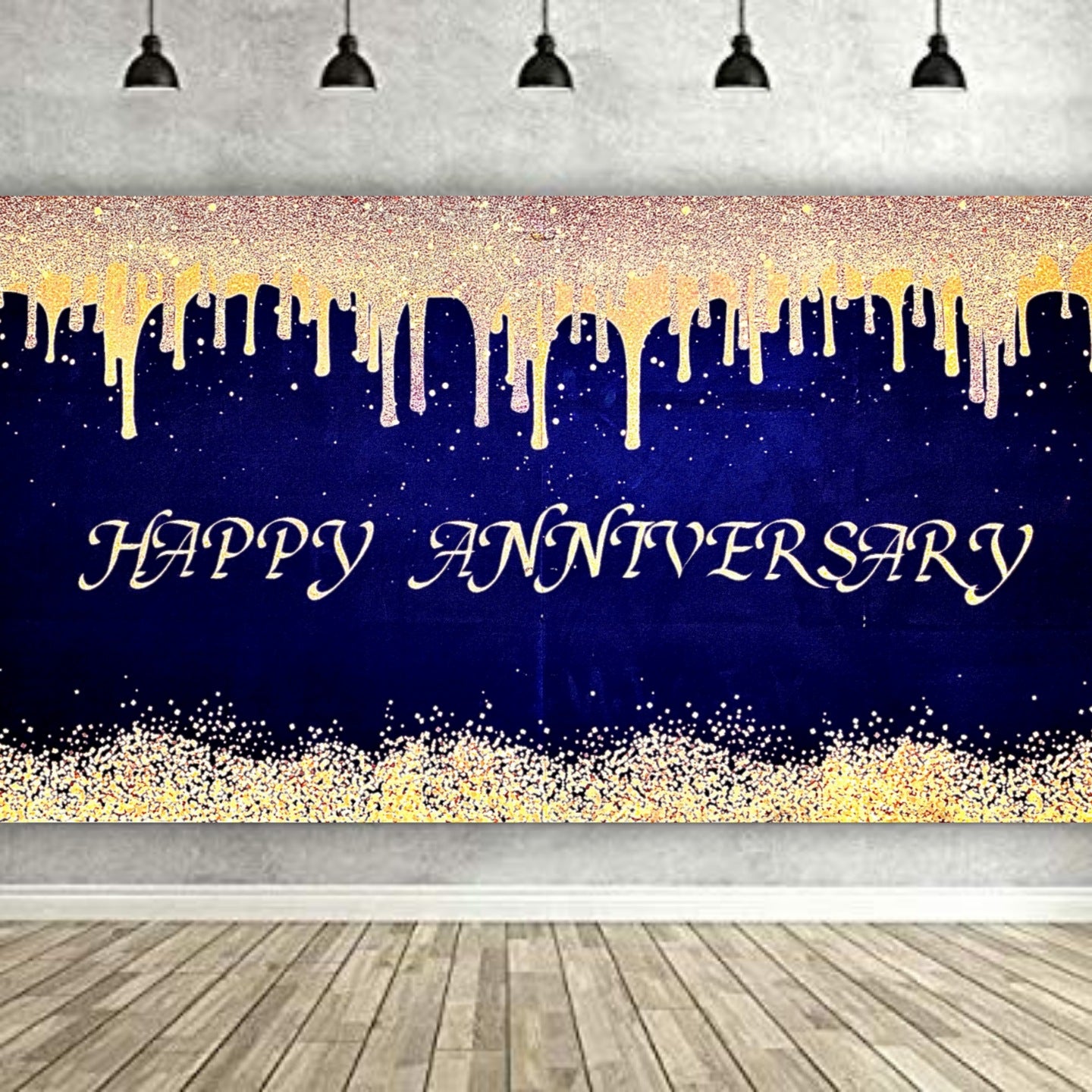 Happy Anniversary Banner - 4FT X 2FT