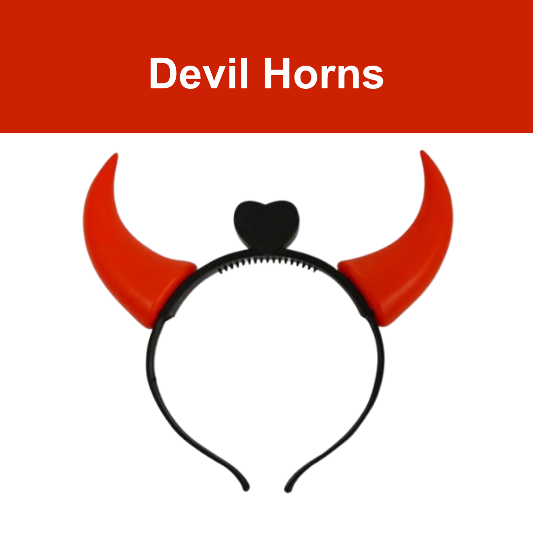 Light Up Devil Horns -1Pc