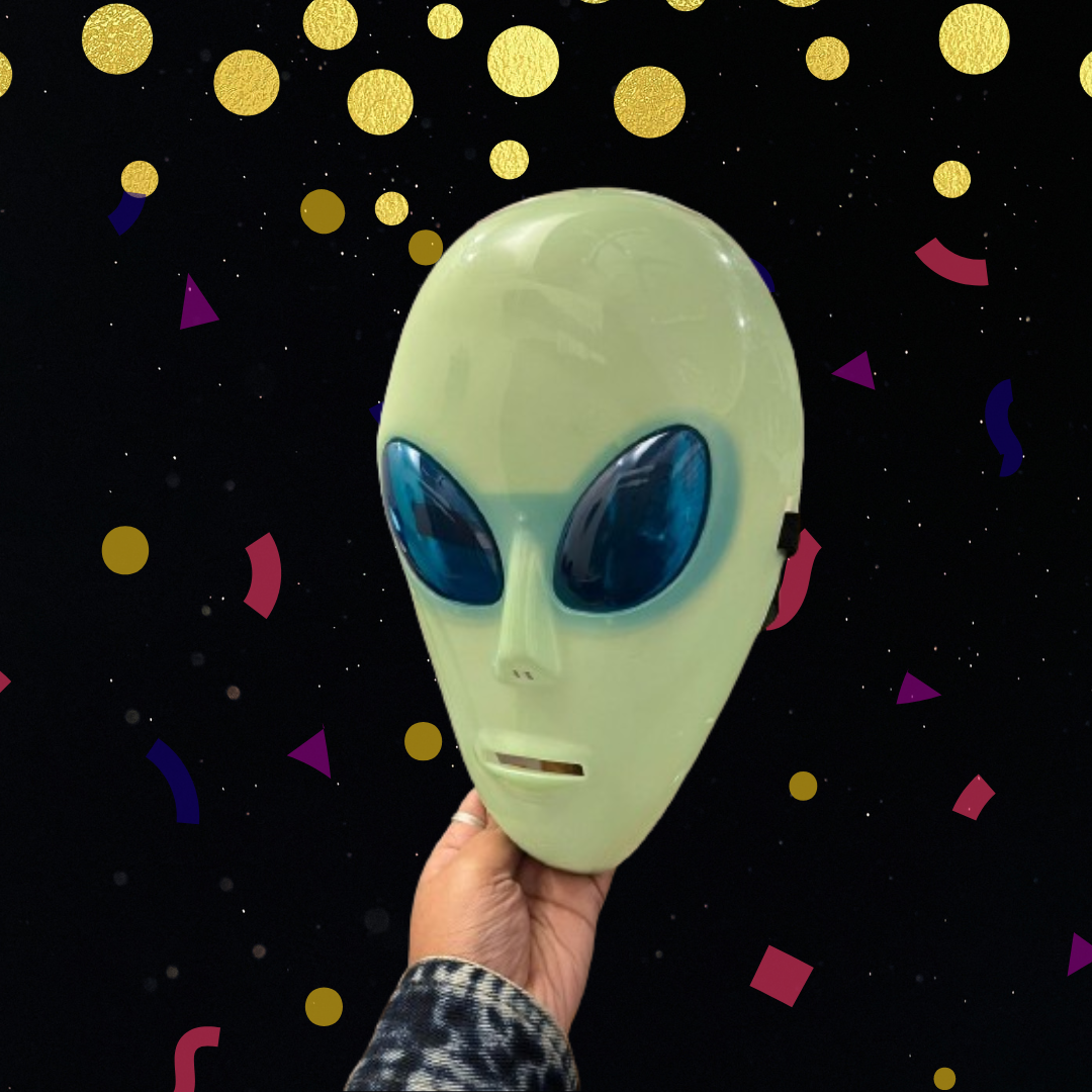 Alien Glow in the Dark Mask - 1PC