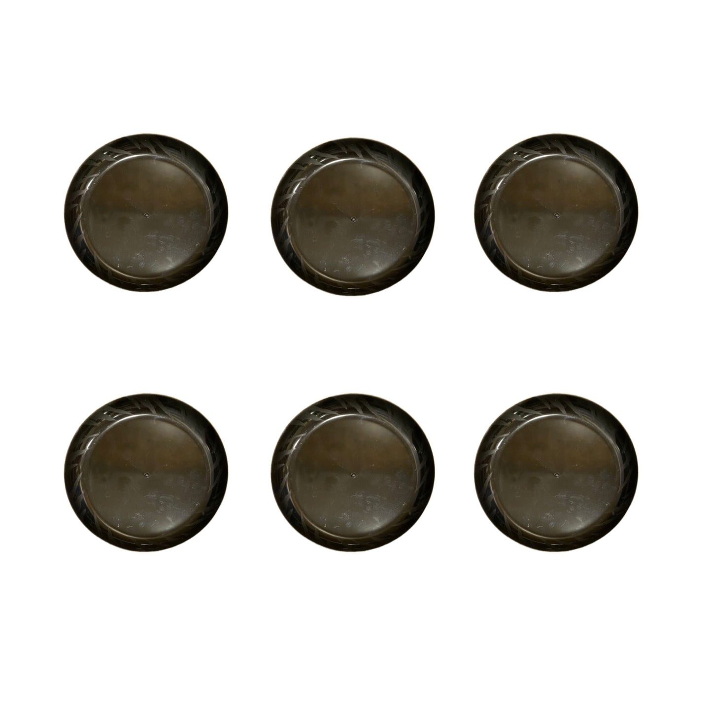 Cake Plates Black -6PC