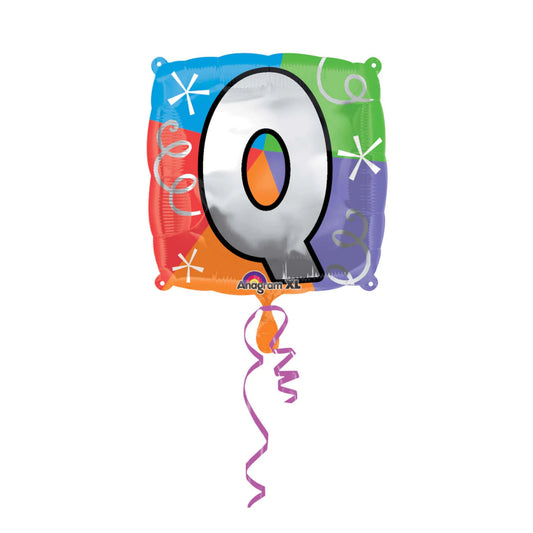 Letter Q Quad Shaped Balloon - Helium Quality - 18 inches - 1PC