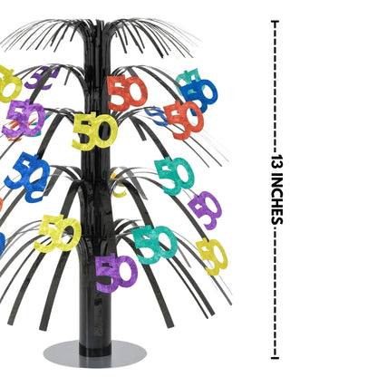 50Th Birthday Cascade Centerpiece 14"