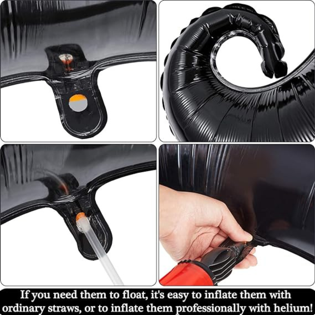 Black Mustahce Shaped Balloon - 35 inches