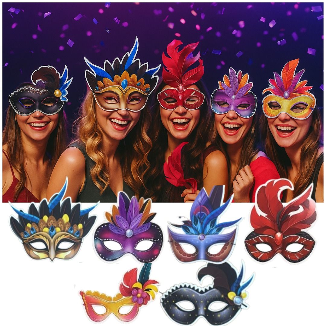 Masquerade Paper Eye Mask - 6PC
