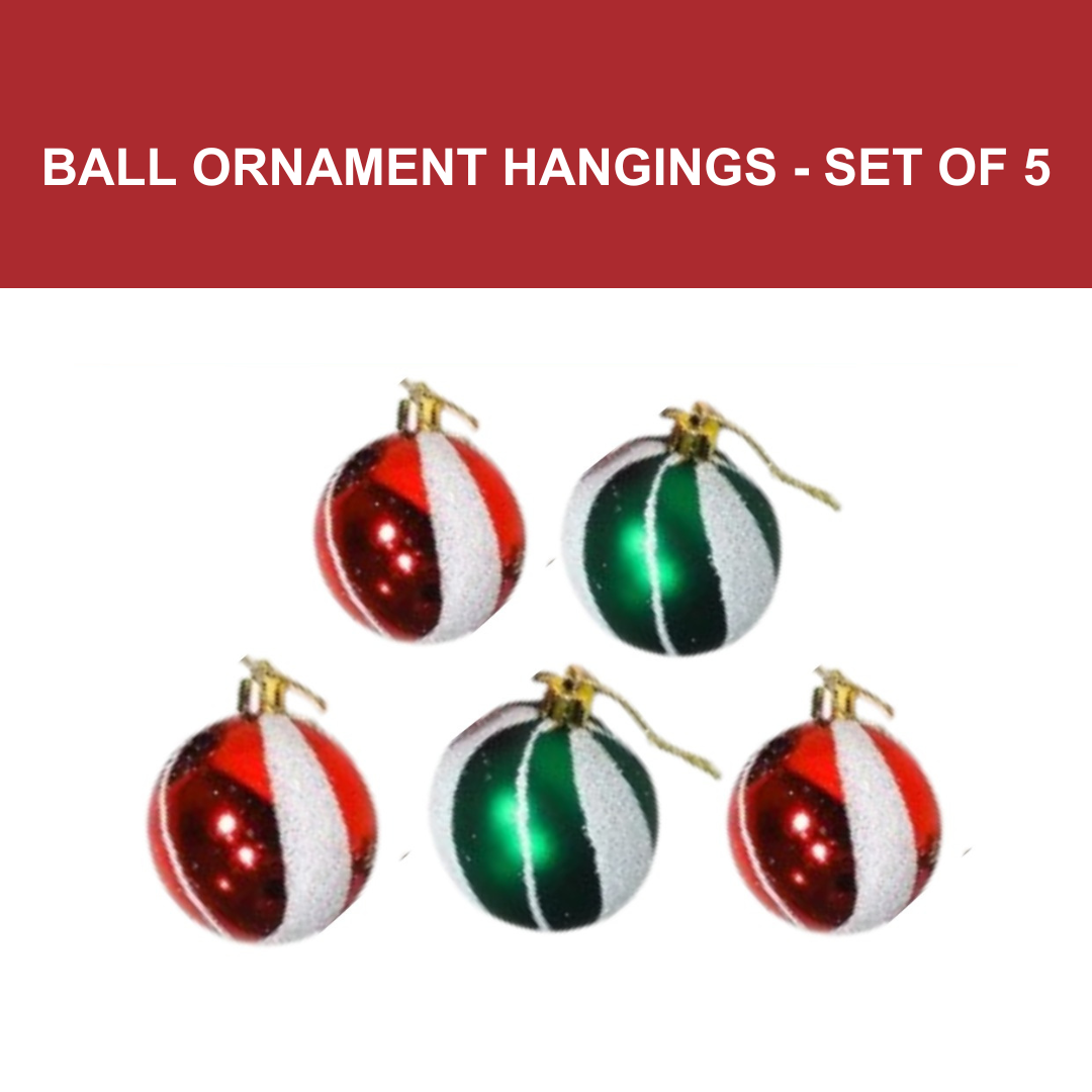 Festive Christmas New York Balls Tree Hanging - 5