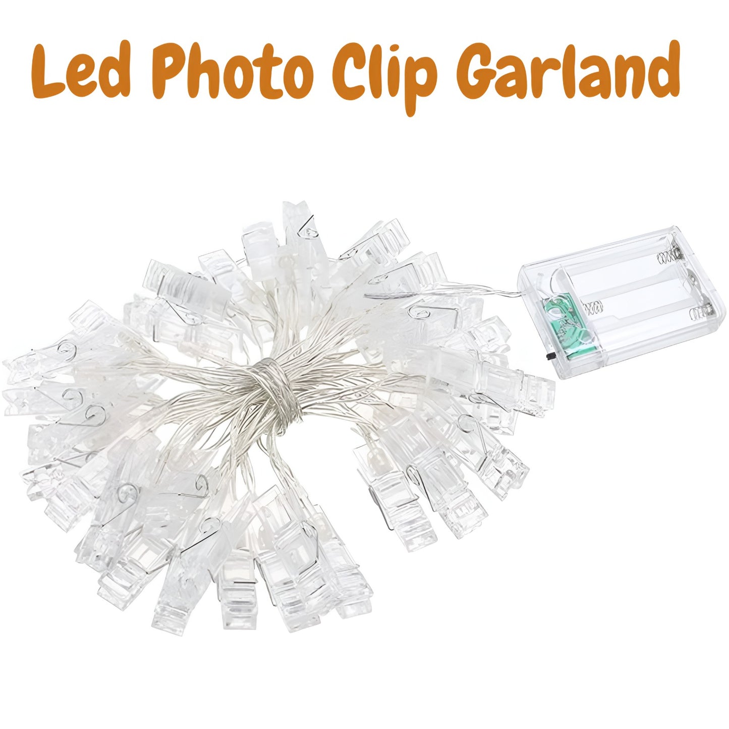 Wanna Party Light Up Photo Clip Garland