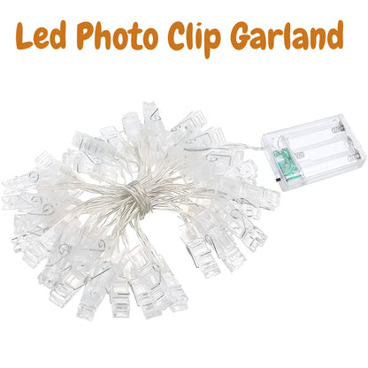 Wanna Party Light Up Photo Clip Garland