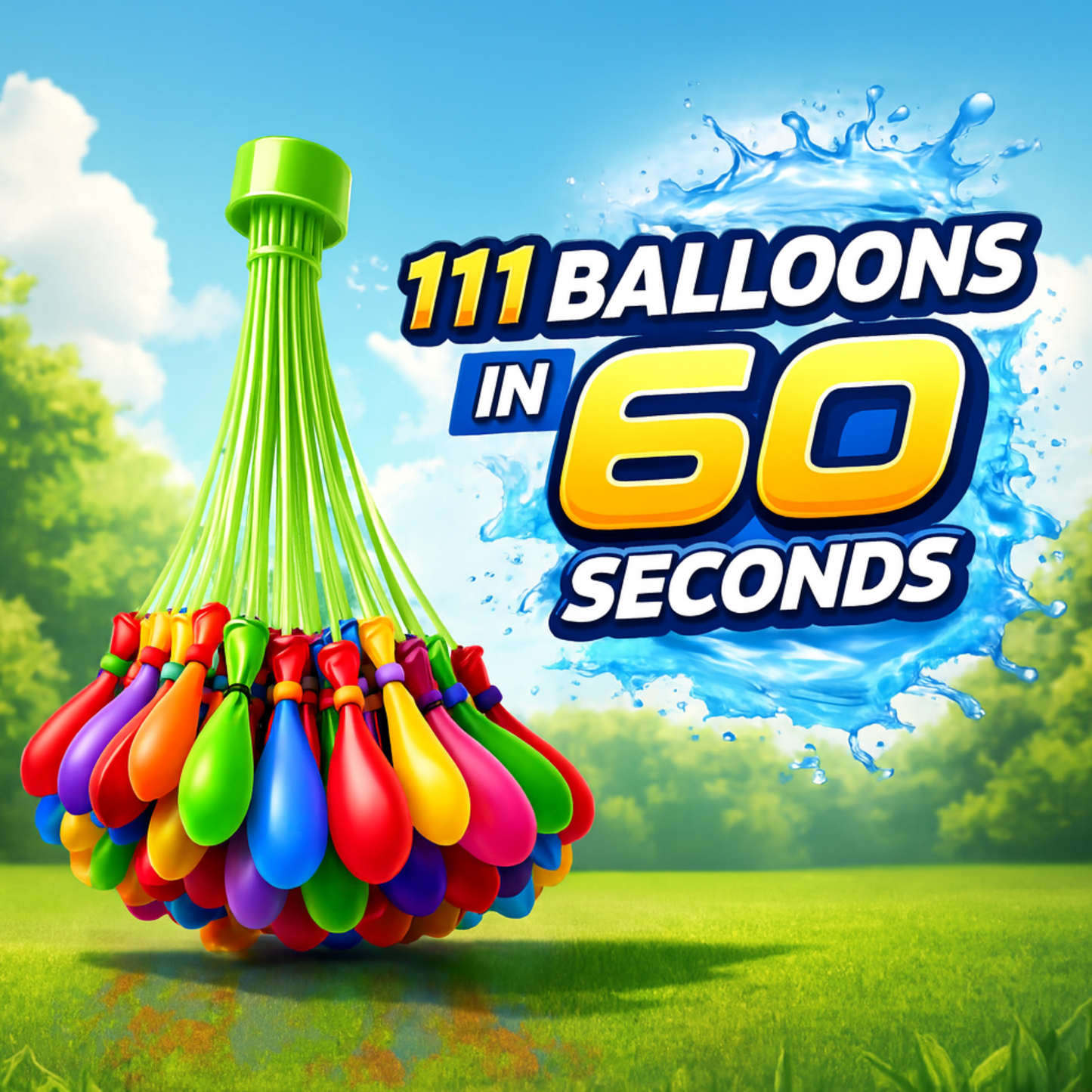 Holi Water Balloons - Self Sealing - 111PC