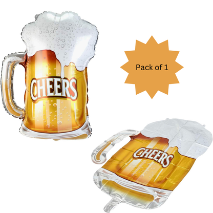 Cheers Beer Mug Shaped Balloon 36"