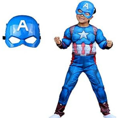 Deluxe Muscle Chest Captain America Costume