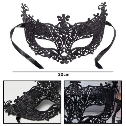 3 Pcs Party Masks Set - Lace Eye Mask & Masquerade Masks for Men & Women