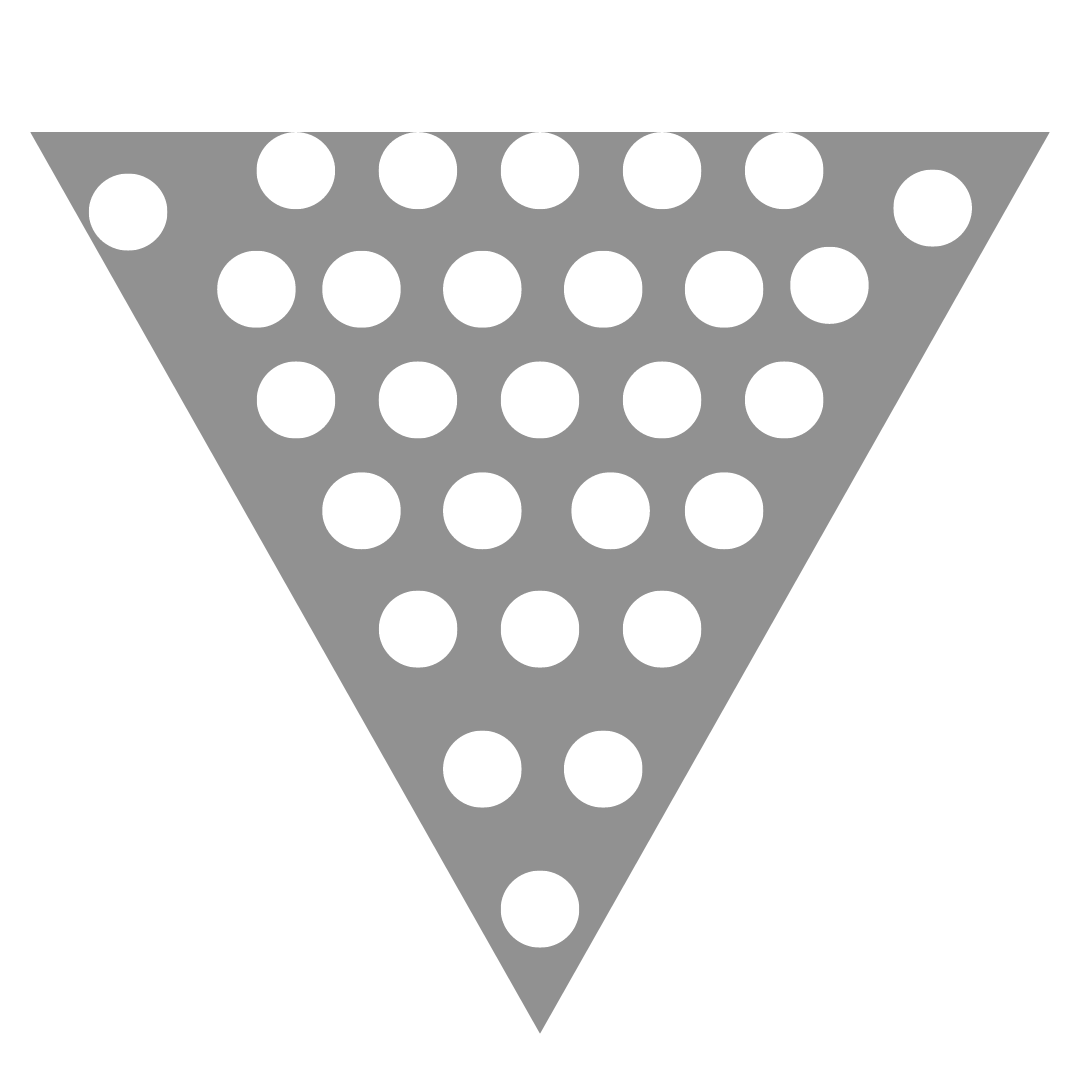 Polka Dot Silver Triangular Bunting Banner - 10FT - 1PC