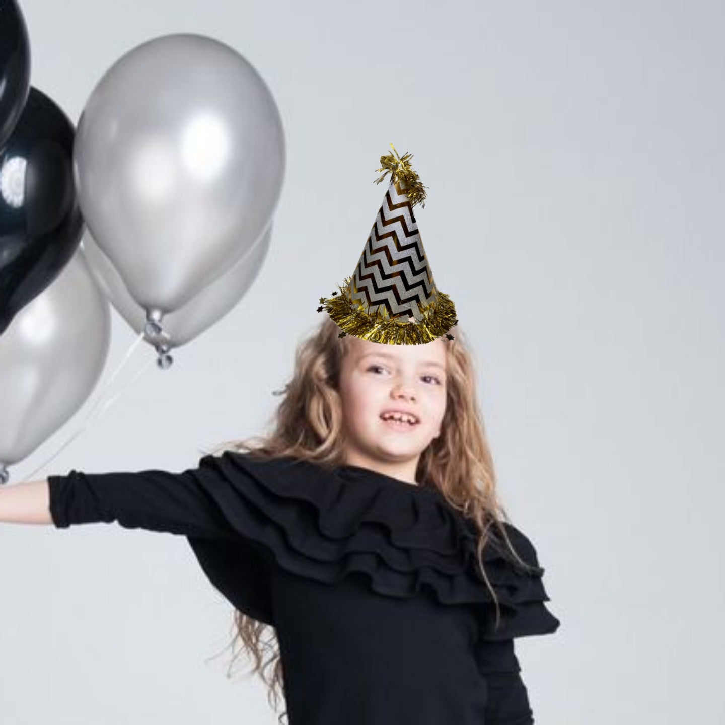 Silver Hat w/Star Swirl Bottom