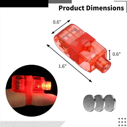 LED Laser Beam Finger RingParty Favors - 4PC