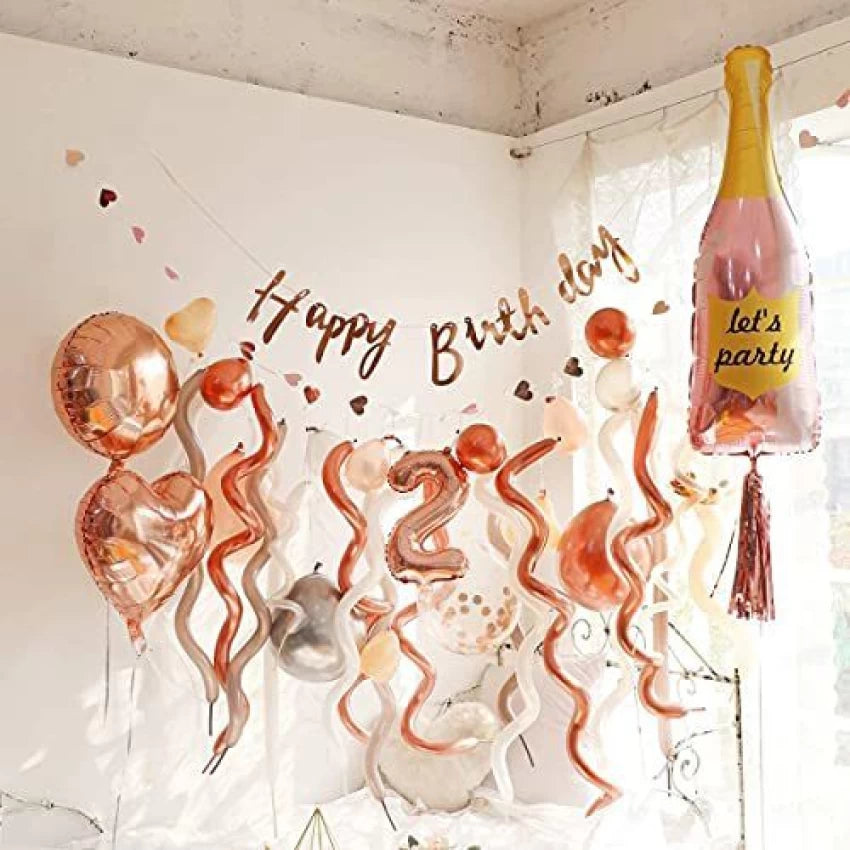 Lets Party Champagne Balloons - 5PC