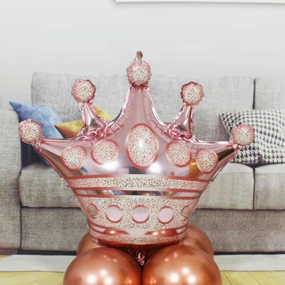 Rose Gold Crown Shaped Balloon 26"