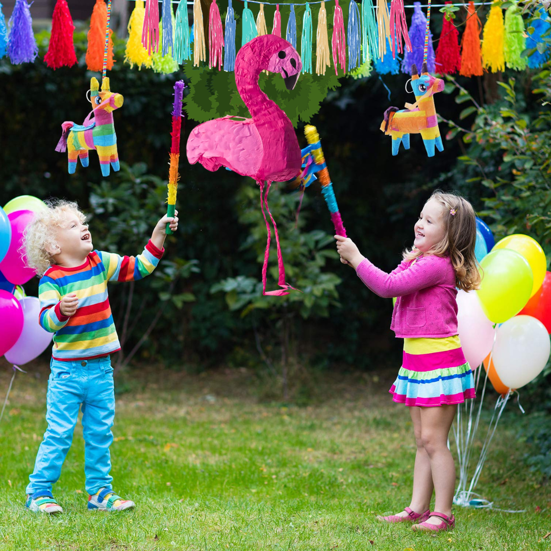 Pink Flamingo Shaped Pinata