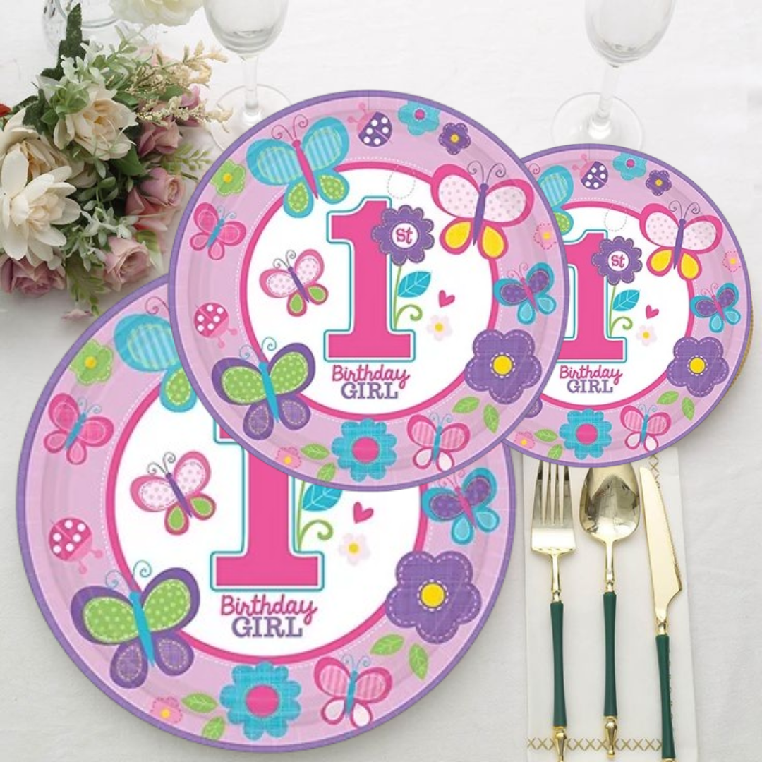 Sweet Birthday Girl Paper Plate - 18CT