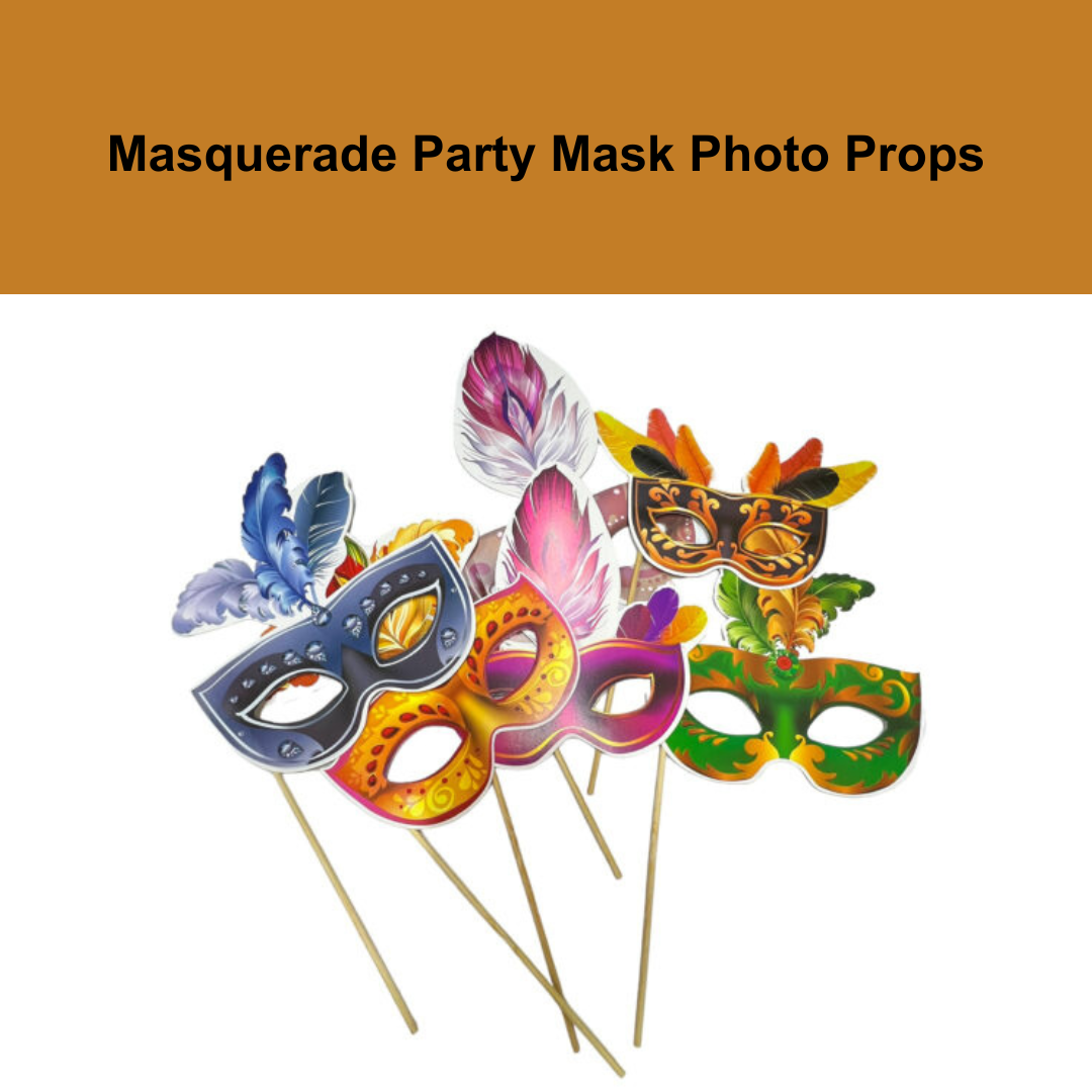 Masquerade Mask Photo Props Set-6