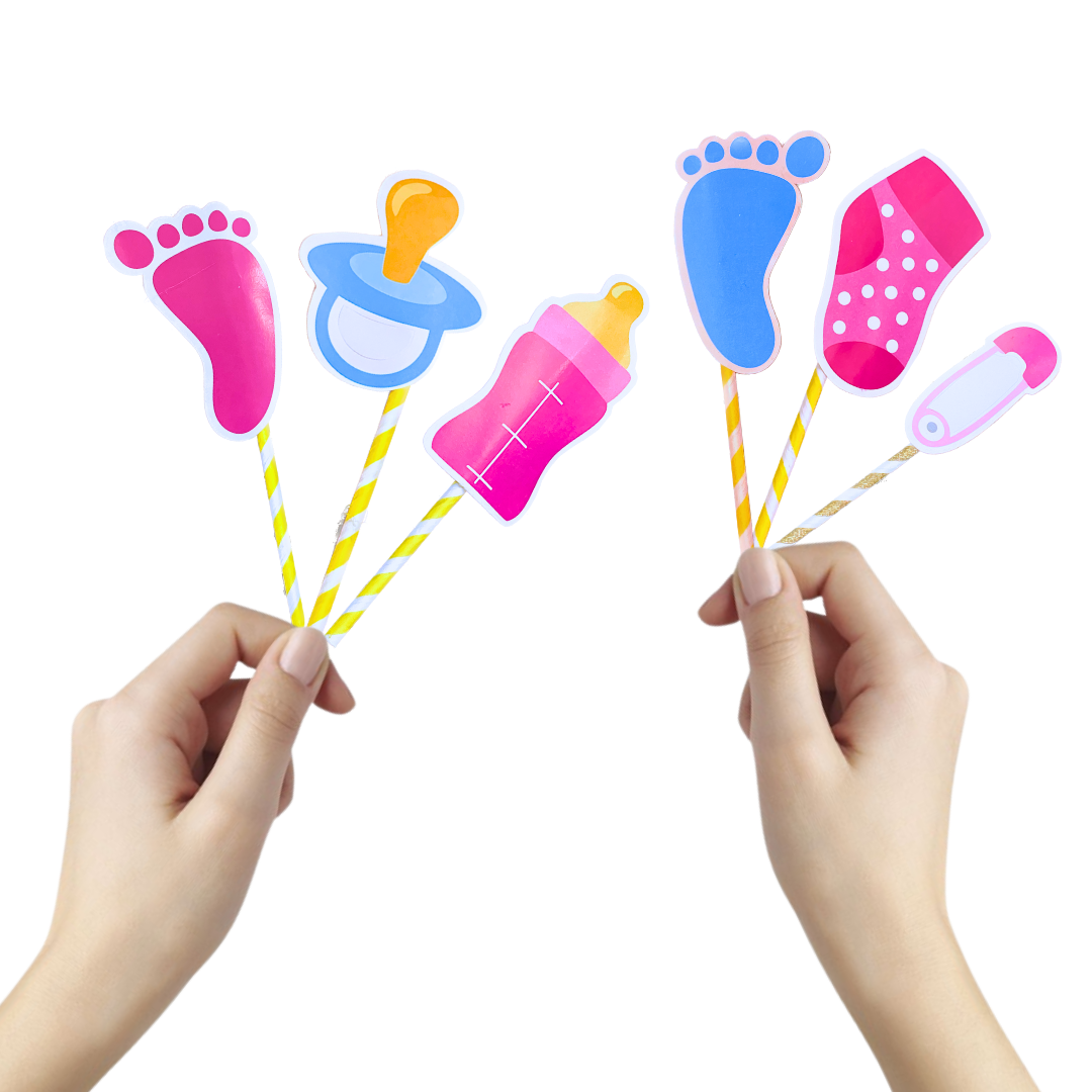 Wanna Party Baby Shower Photobooth Props - 20 Pcs