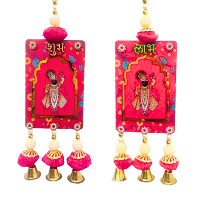 Beautiful Shubh Labh  Hangings for Diwali Decoration-Pack of 2