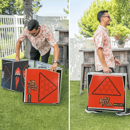 Beer Pong Table Black & Red