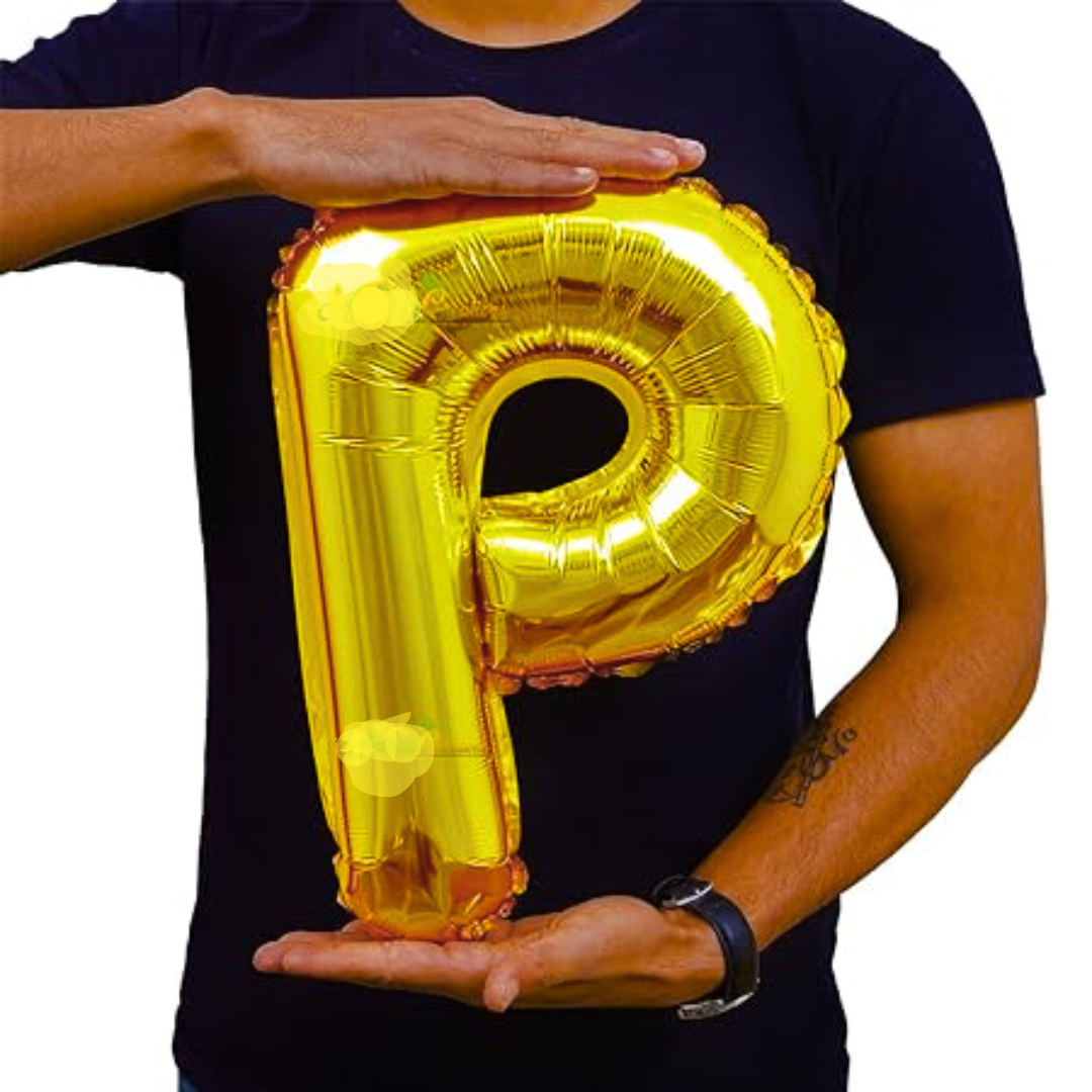 Large Shape Letter P Balloon - 40inches