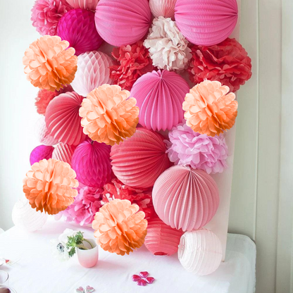 Fluffy Decoration Fuschia Pink - 1 PC