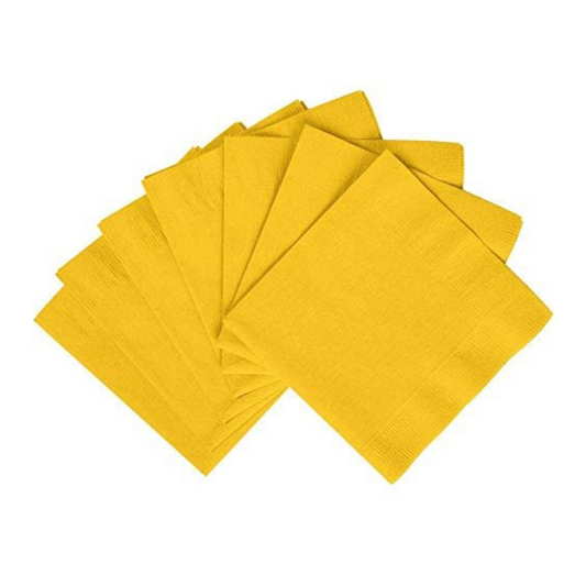 Disposable Yellow Paper Napkins