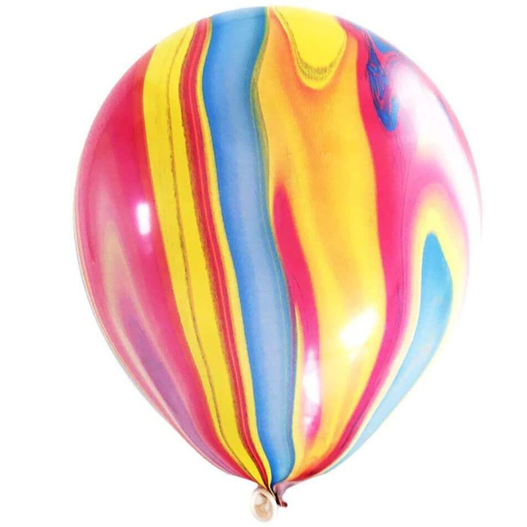 12" Marble Print  Multicolor Balloon