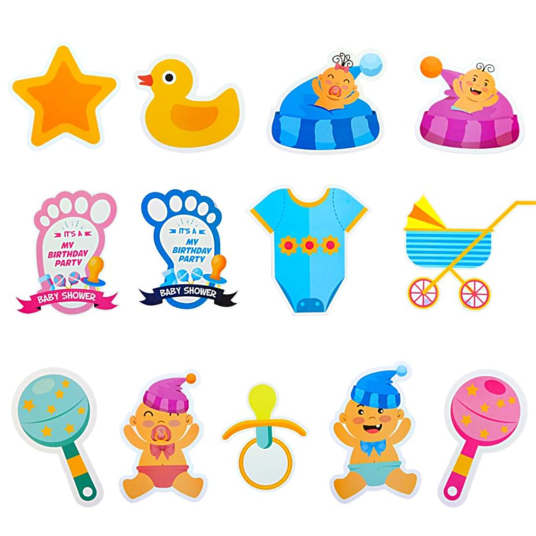 Wanna Party Baby Shower Combo Decorations Set - 18Pcs