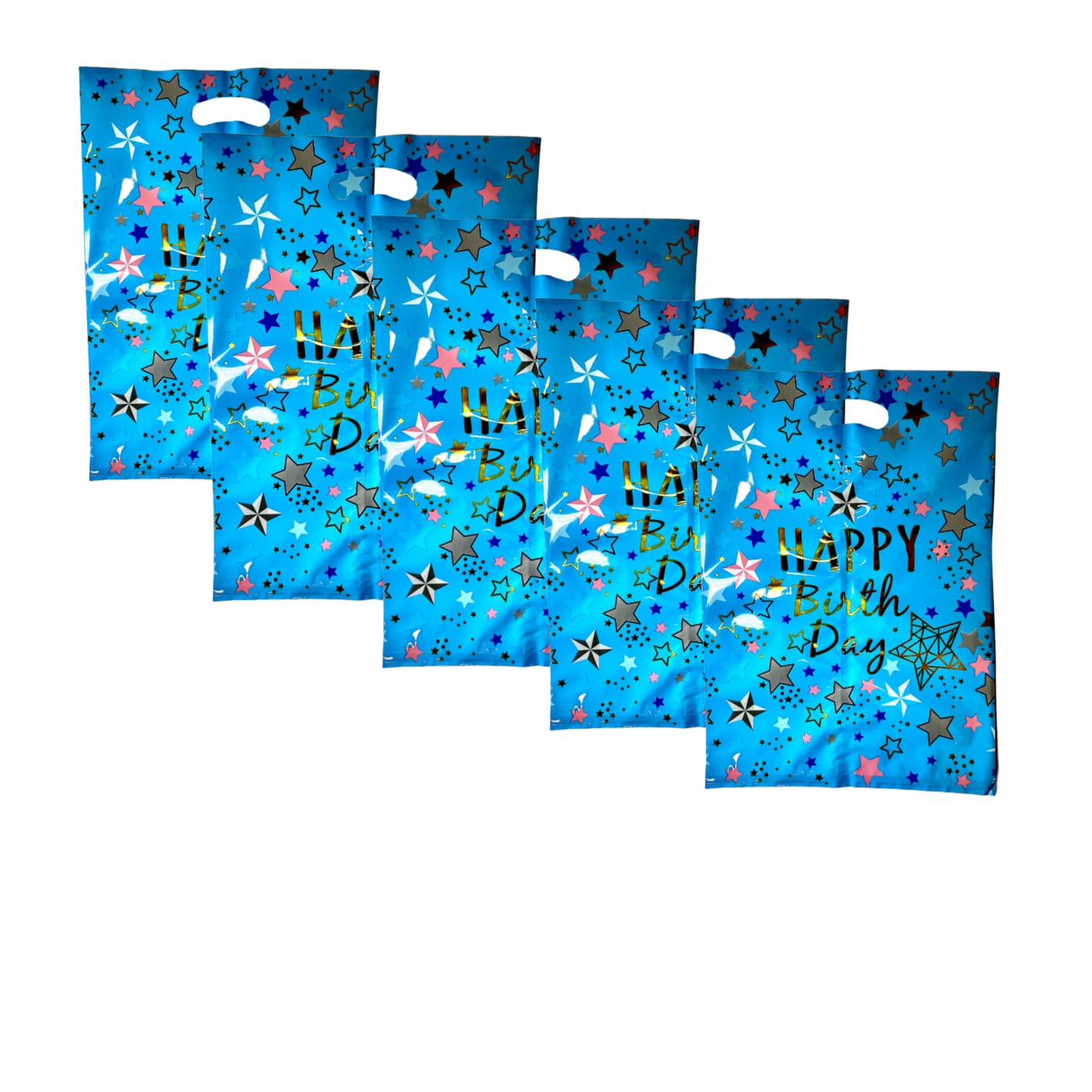 Happy Birthday Stary Affairs Aluminium Film Blue L