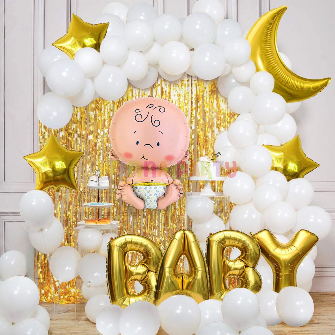 14" Angel Baby Small Balloons on Stick