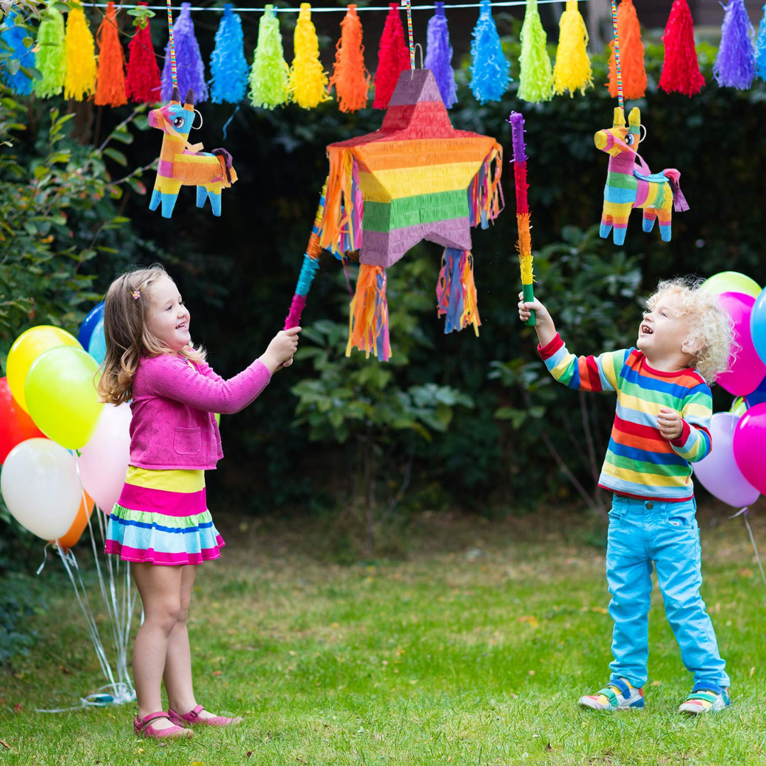 Rainbow Shaped Star Pinata