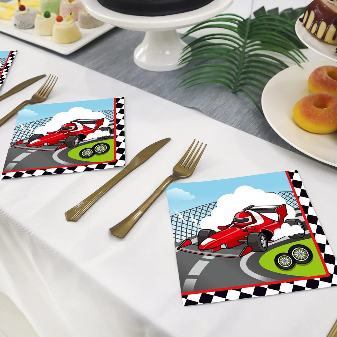 CAR Theme Paper Napkins - Pack of 20