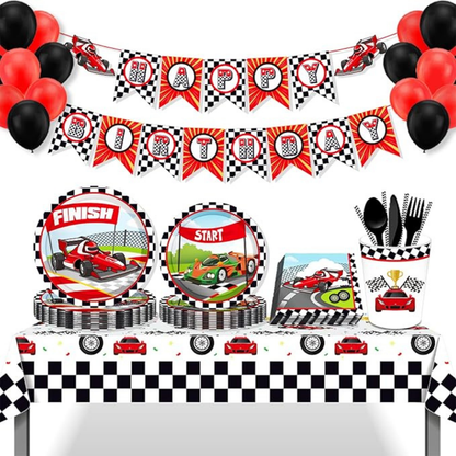 CAR Theme Paper Plates  9"-Pack of 8