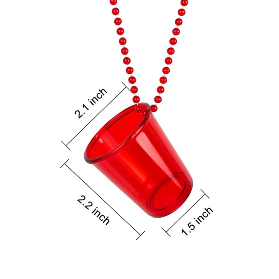 Neon Shot Glass Necklace - 1PC