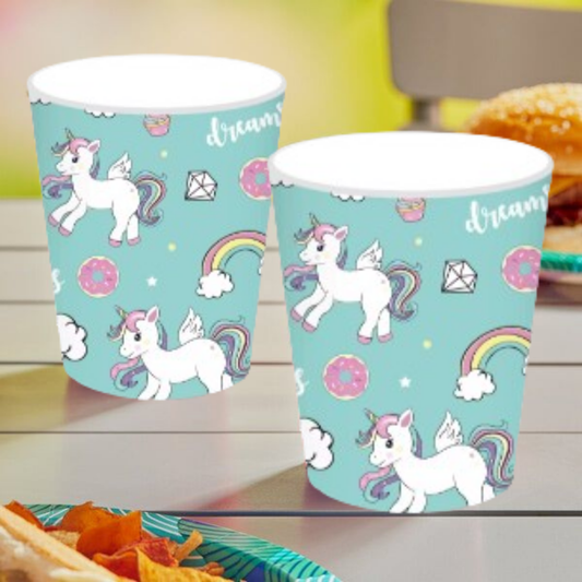 Unicorn Theme Paper Cups - 8PC