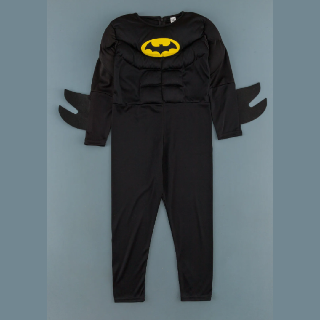 Muscular Batman Costume Cape with Belt