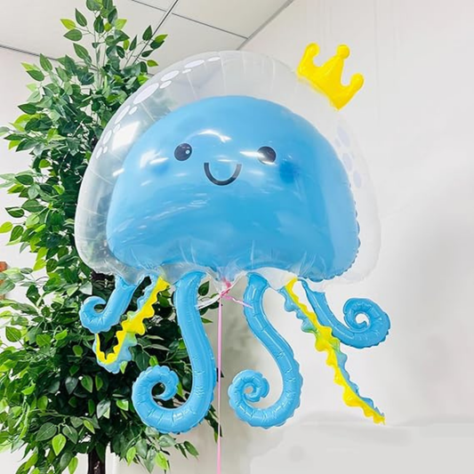 JellyFish Shaped Balloon Blue 36"